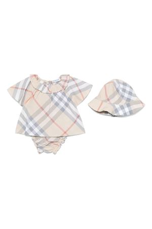 beige cotton dress BURBERRY KIDS | 8100700A2205